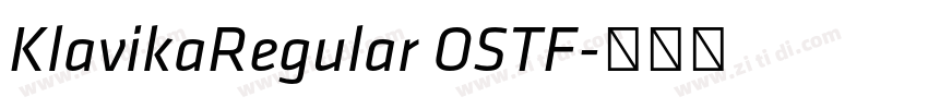 KlavikaRegular OSTF字体转换